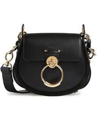 Chloé - Leather And Suede Small Tess Bag - Lyst