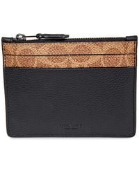 COACH - Signature Canvas Blocking Card Case - Lyst