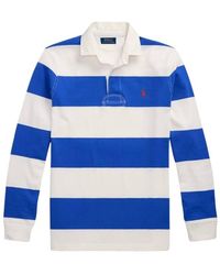 Polo Ralph Lauren - Long Sleeve Striped Rugby Polo Shirt - Lyst