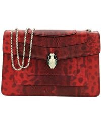 BVLGARI - Serpenti Forever Shiny Karung Shoulder Bag - Lyst