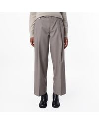 Burberry - Tailored Wool Trousers, Brand Size 6 Us - Lyst