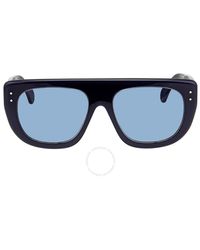 Alaïa - Azzedine Blue Rectangular Sunglasses Aa0033s-003 - Lyst