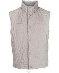 Ferragamo - Quilted Funnel Neck Gilet - Lyst