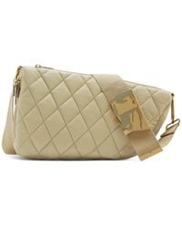 Burberry - Shield Diamond-Quilted Shoulder Bag - Lyst