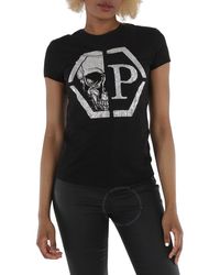 Philipp Plein - Cotton Hexagon Logo T-shirt - Lyst
