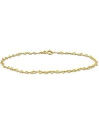 Amour - 2Mm Heart Link Anklet - Lyst