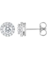 Brilliant Diamond - 14Kt 1.00 Carat Lab Grown Diamond Stud Earrings For - Lyst