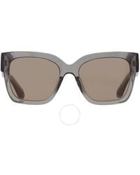 Carolina Herrera - Grey Square Sunglasses Shn635 0819 54 - Lyst
