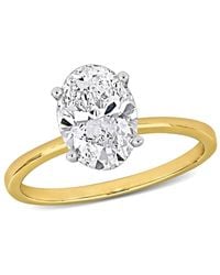 Created Forever - 2Ct Tw Oval Lab-Grown Diamond Solitaire Engagement Ring - Lyst