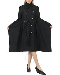 Burberry - Double-breasted Raincoat With Graphic Detail - Lyst