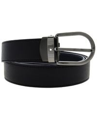 Montblanc - Horseshoe Buckle 30 Mm Reversible Leather Belt - Lyst