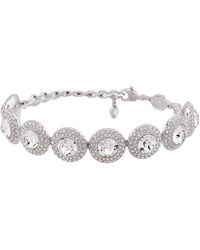 Swarovski - Rhodium Plated Una Angelic Bracelet - Lyst