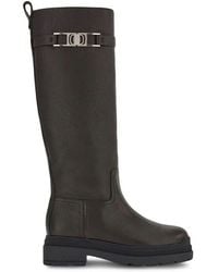 Ferragamo - Vara-Chain Detail Boots - Lyst