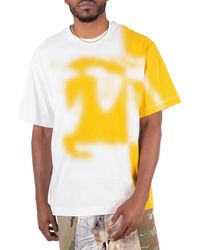 Burberry - Ekd Two-Tone Crew Neck Cotton T-Shirt - Lyst