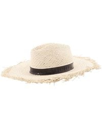 Maison Michel - Natural Zango Straw Fedora Hat - Lyst