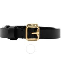 Burberry - Leather Double B Buckle Belt - Lyst