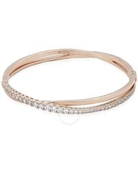 Swarovski - Twist Bracelet Rose Tone Plated - Lyst