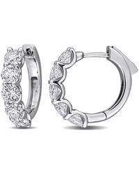 Created Forever - 2 1/2Ct Tw Lab-Grown Diamond Hoop Earrings - Lyst