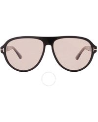 Tom Ford - Quincy Brown Pilot Sunglasses Ft1080 01e 59 - Lyst