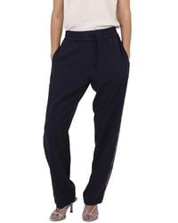 KENZO - Midnight Straight-Leg Cropped Track Pants, Brand Size 34 (Us - Lyst