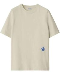 Burberry - Equestrian Knight Print Cotton T-Shirt - Lyst