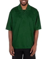 Burberry - Rose Jacquard Polo Shirt - Lyst