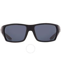 Costa Del Mar - Tailfin Grey Polarized Polycarbonate Rectangular Sunglasses 6s9113 911306 60 - Lyst
