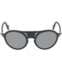 Moncler - Grey Pilot Sunglasses - Lyst