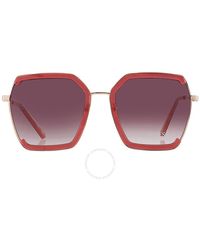 Guess Factory - Bordeaux Gradient Butterfly Sunglasses Gf0418 69t 58 - Lyst