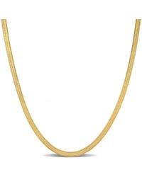 Amour - 3.5Mm Flex Herringbone Chain Necklace - Lyst
