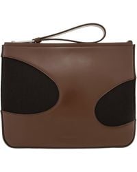 Ferragamo - Cut-Out Detailing Clutch Bag - Lyst