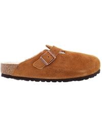 Birkenstock - Ladies Mink Boston Shearling Clog - Lyst