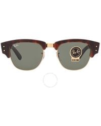 Ray-Ban - Mega Clubmaster Green Square Sunglasses Rb0316s 990/31 53 - Lyst