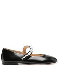 Mach & Mach - Sirene Faux-Pearl Embellished Ballerina Flats - Lyst