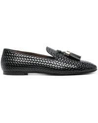 Giuseppe Zanotti - Gz-Weave Woven Leather Loafers - Lyst