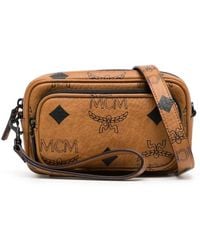 MCM - Mini Aren Maxi Visetos Crossbody Bag - Lyst