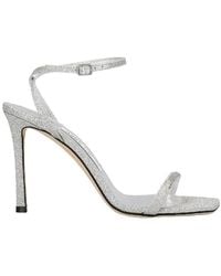 Jimmy Choo - Jaxon 95Mm Heeled Sandals, Brand Size 38.5 Us - Lyst
