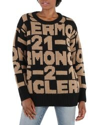 Moncler - Ladies Embroidered Knit Sweater - Lyst