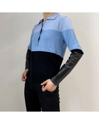 Burberry - Long Sleeve Polo Shirt - Lyst