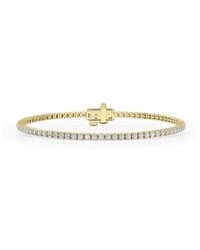 Brilliant Diamond - 3 Cttw Round Lab Grown Diamond Tennis Bracelet - Lyst