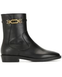 Bally - Darcie Dema Leather Ankle Boots, Brand Size 37 Us - Lyst