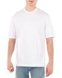 Ferragamo - Crew Neck Cotton T-Shirt - Lyst
