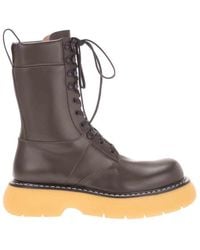 Bottega Veneta - The Bounce Leather Boots - Lyst