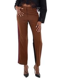 Burberry - Dark Birch Lottie Trousers, Brand Size 8 (Us - Lyst
