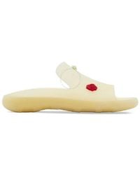 Burberry - Stingray Applique-Detail Slides, Brand Size 39 (Us - Lyst
