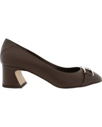 Ferragamo - Ferragamo Rei 55 Block Heel Pumps, Size 7 C - Lyst