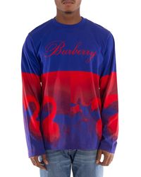Burberry - Long Sleeve Swan Logo T-Shirt - Lyst