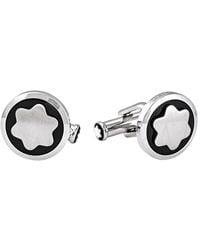 Montblanc - Round Star Cufflinks - Lyst
