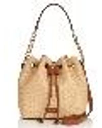 Jimmy Choo - Juno/S Raffia Bucket Bag - Lyst