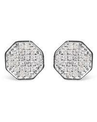 Haus of Brilliance - 10K 7/8 Cttw Princess Diamond Composite Octagon Shaped Stud Earrings (I-J Color, I1-I2 Clarity) - Lyst